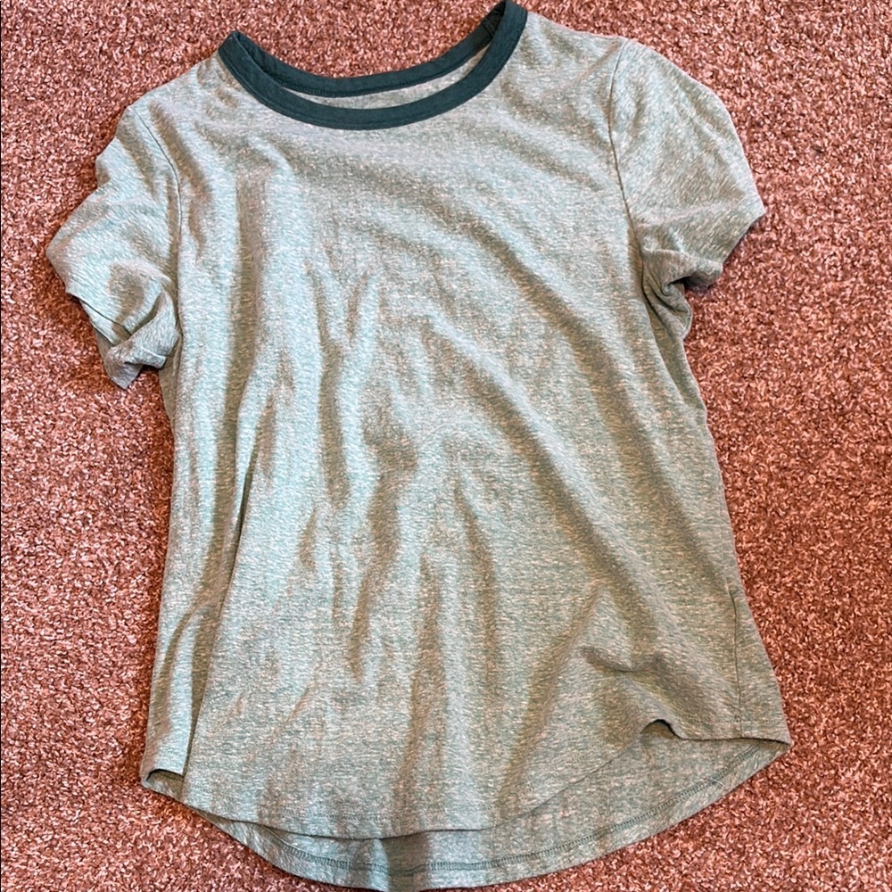 Old Navy Green Short Sleeve Tees Soft Cotton Crew Neck